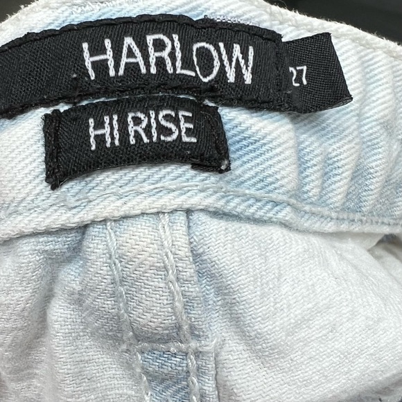 Harlow High Rise Ripped Jean Shorts - Picture 5 of 5